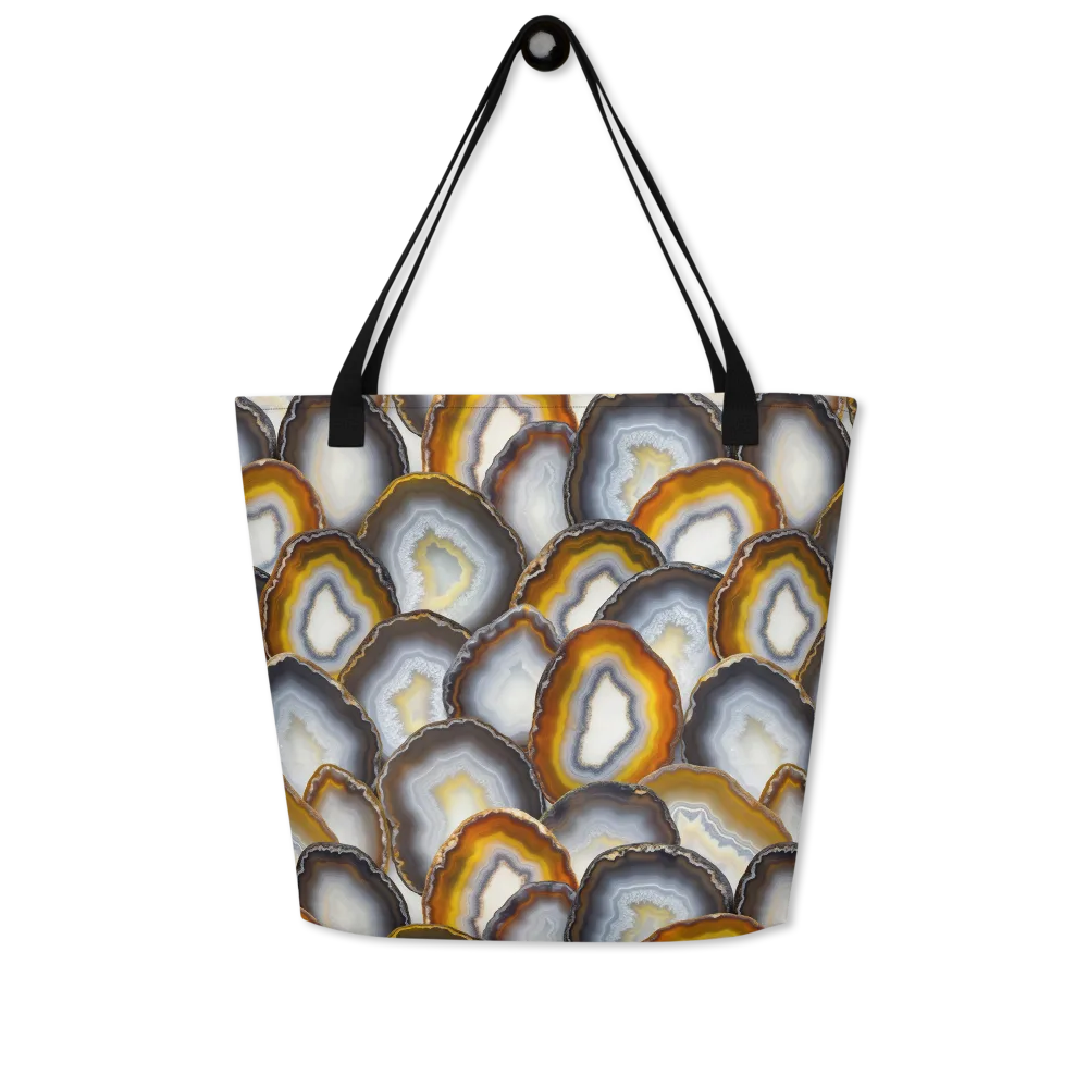 Agate Alchemy on Large Tote Bag W/ Pocket — Front