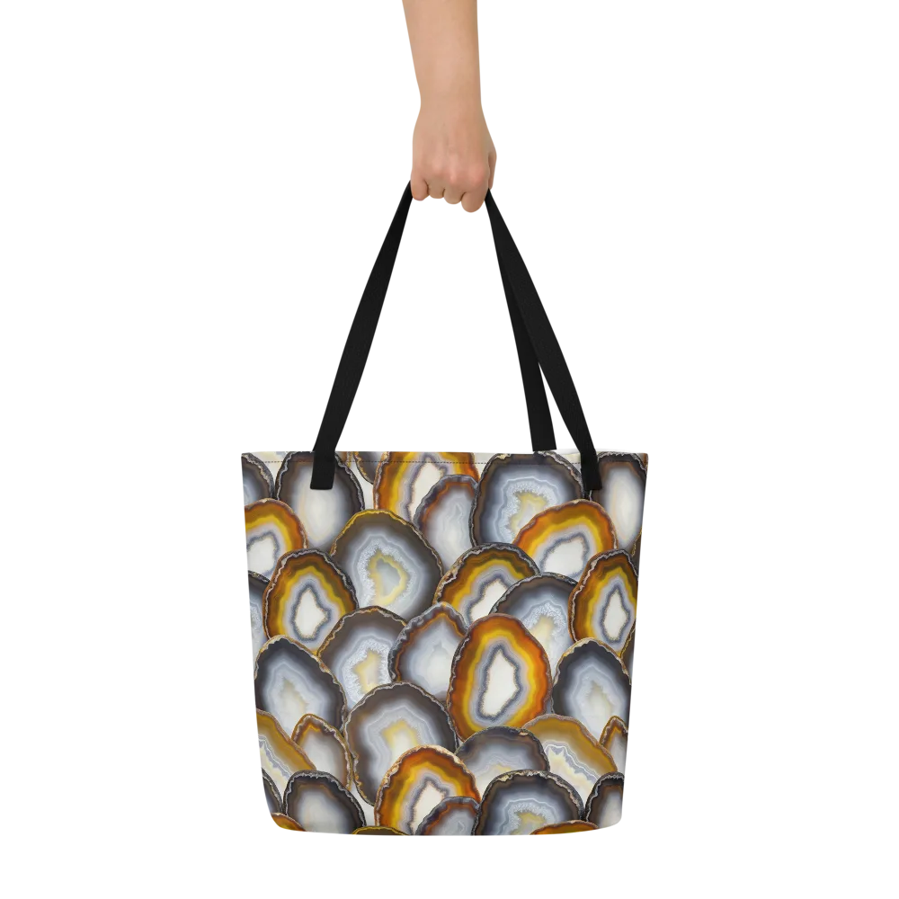 Agate Alchemy on Large Tote Bag W/ Pocket — Front