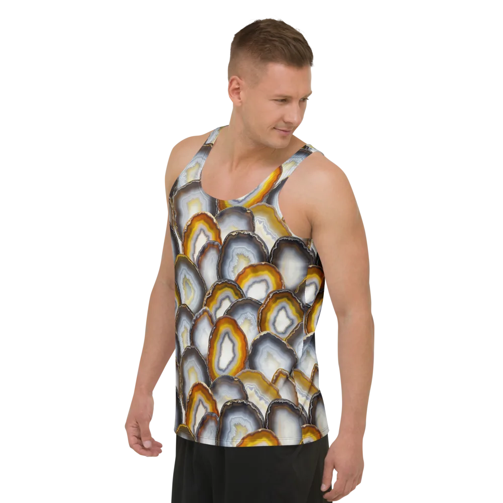 Agate Alchemy on Men's Tank Top — Left Front
