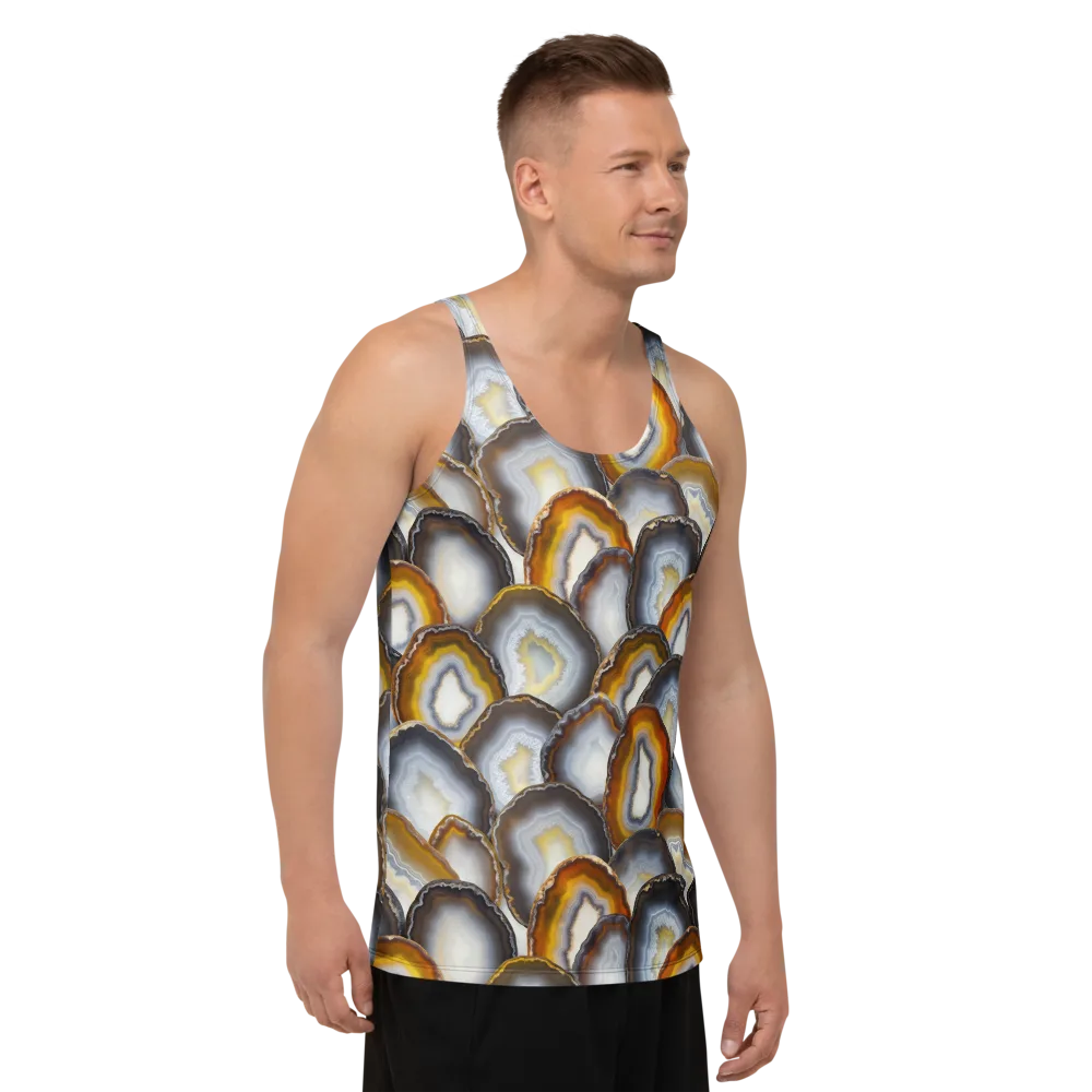 Agate Alchemy on Men's Tank Top — Right Front