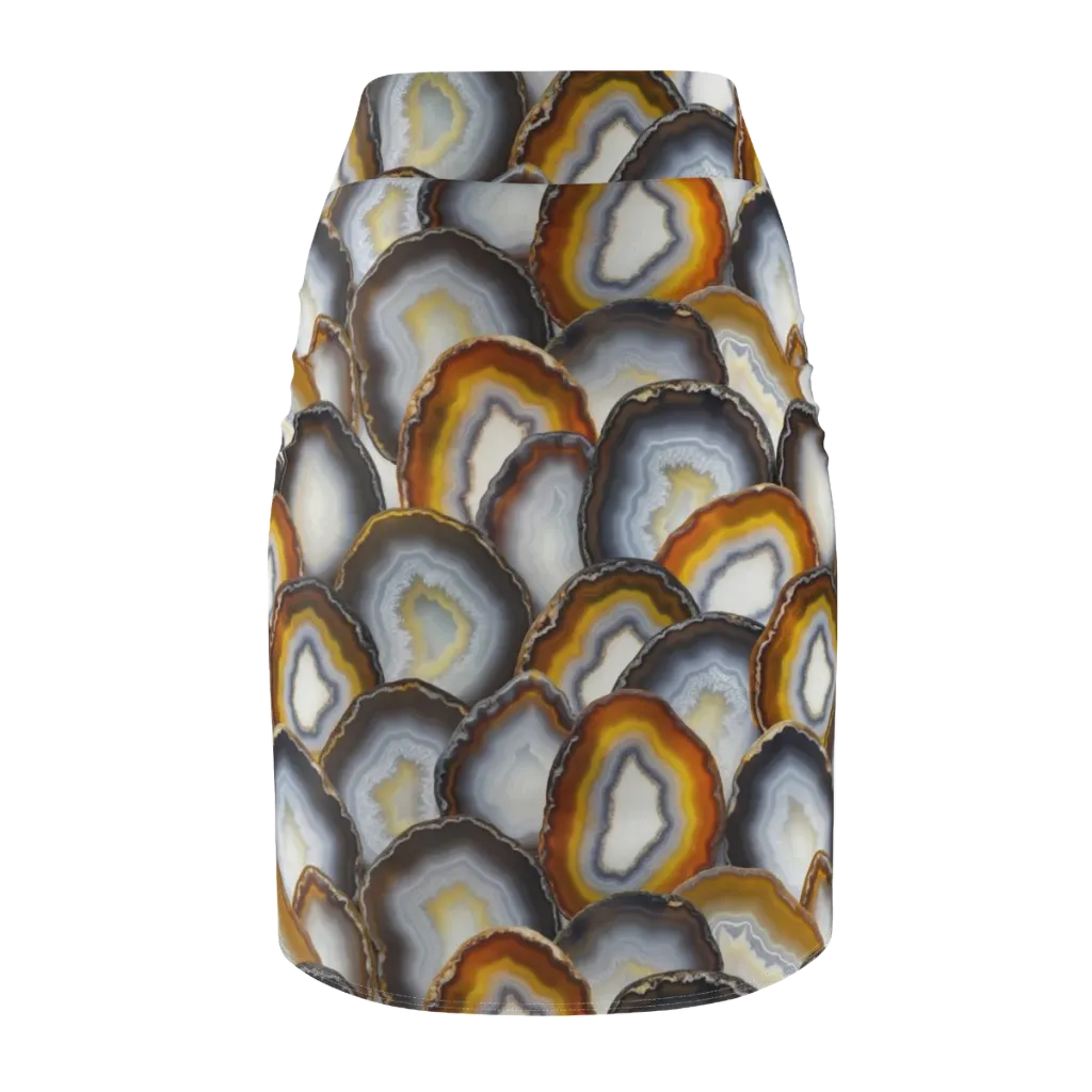 Agate Alchemy on Pencil Skirt — Back