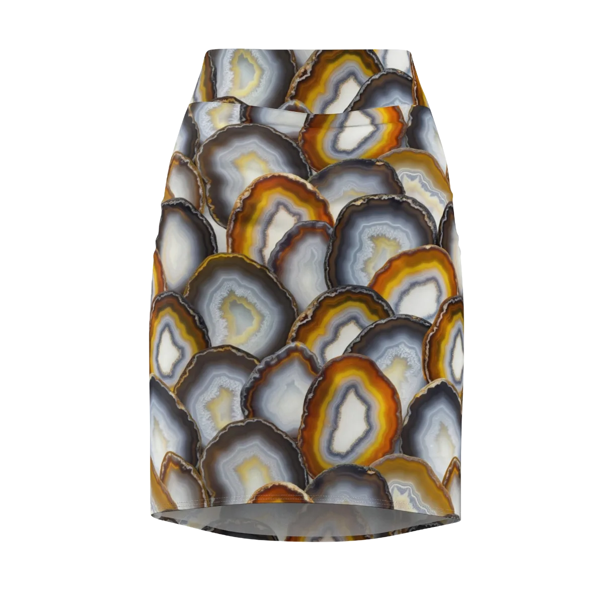 Agate Alchemy on Pencil Skirt — Front