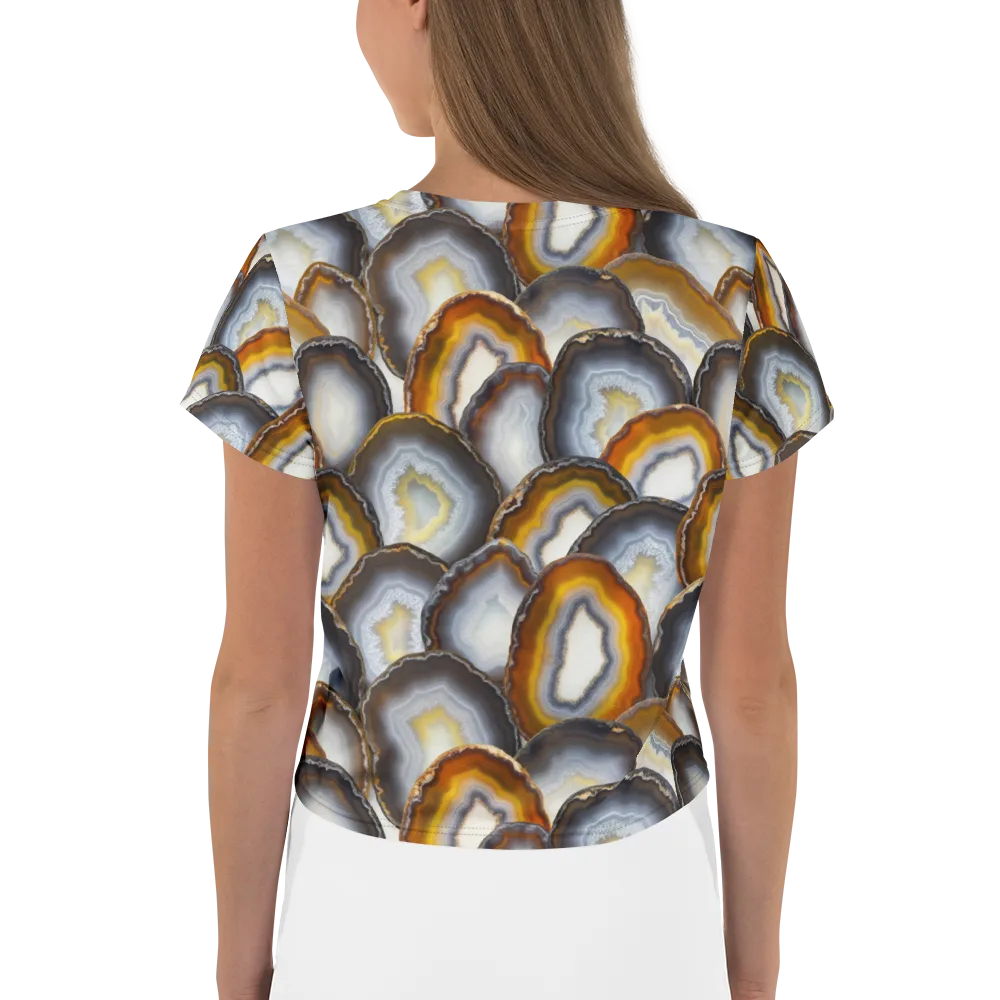 Agate Alchemy on Crop Tee — Back