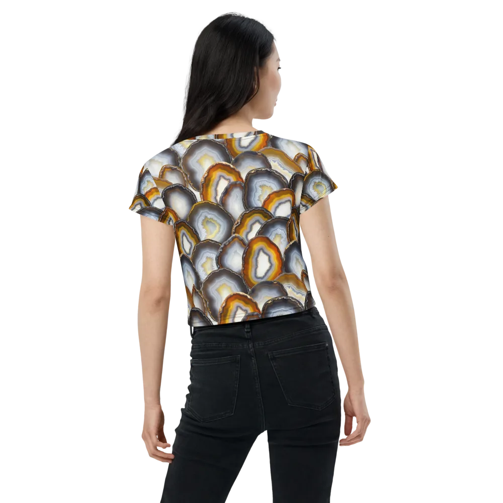 Agate Alchemy on Crop Tee — Back