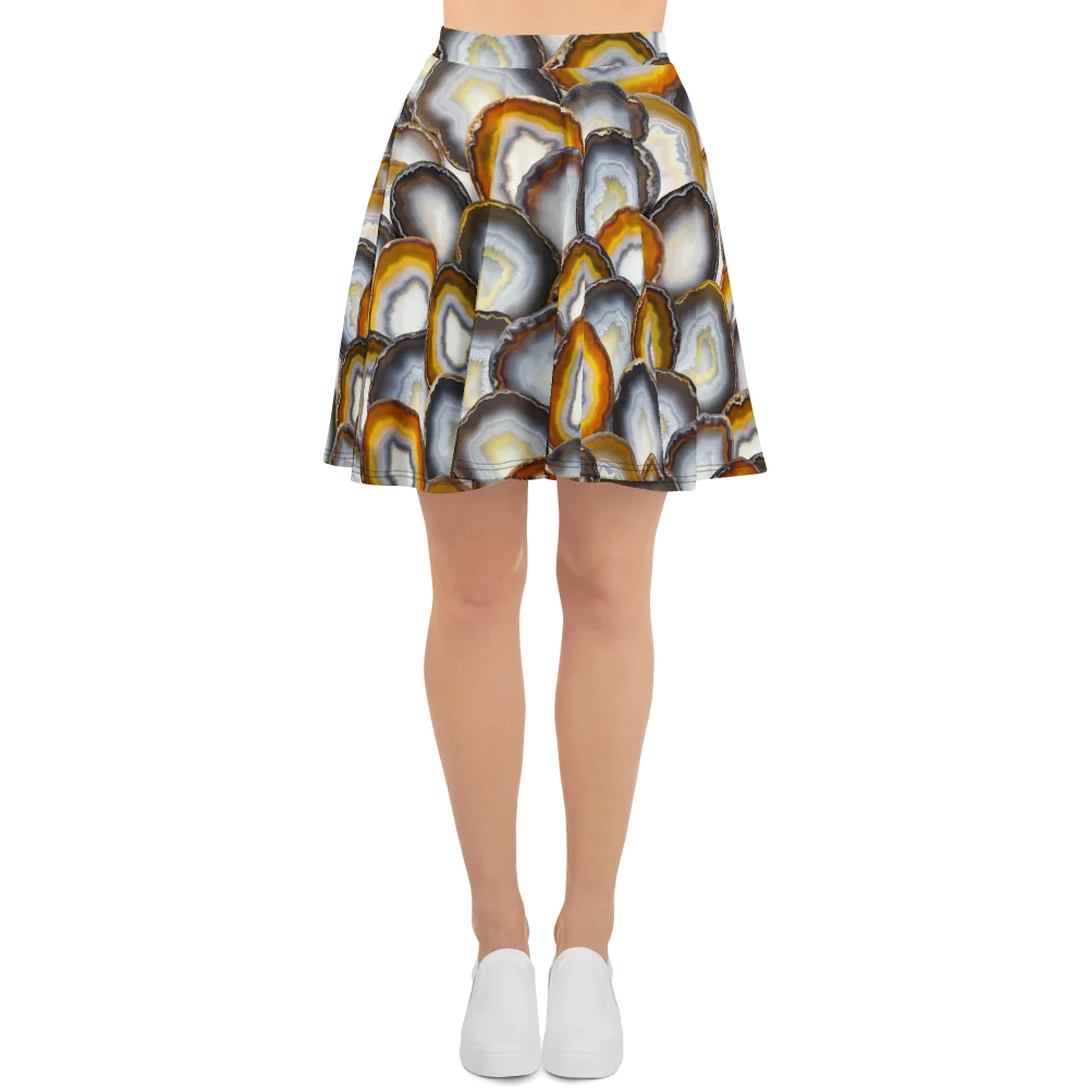 Agate Alchemy on Skater Skirt — Front