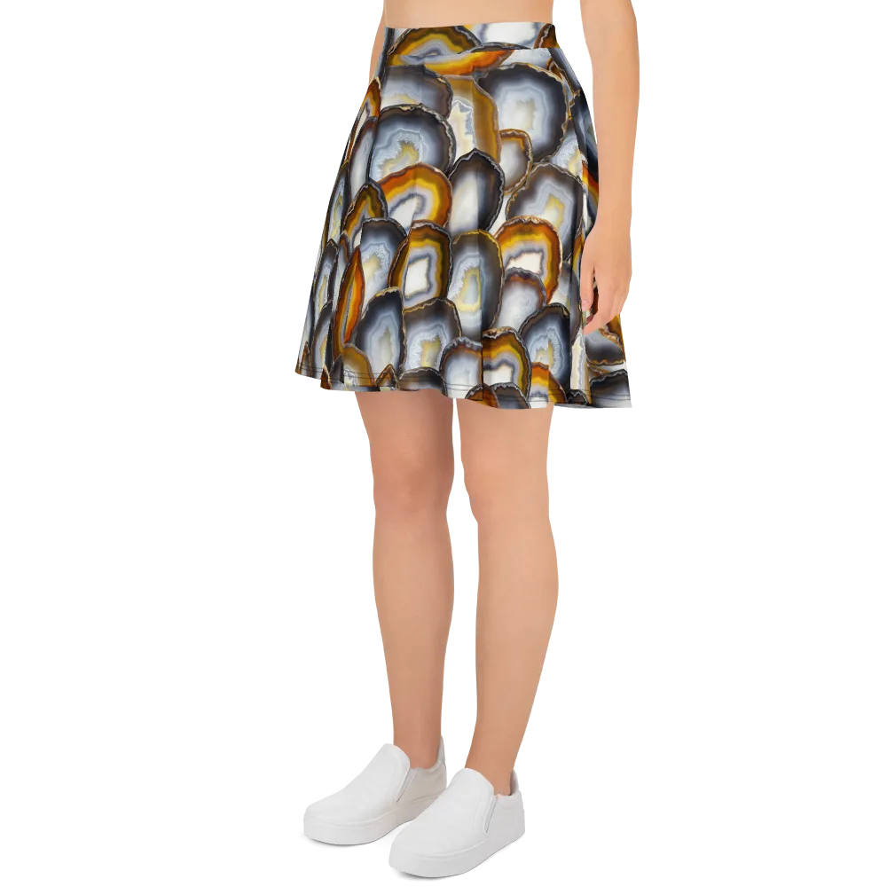Agate Alchemy on Skater Skirt — Left