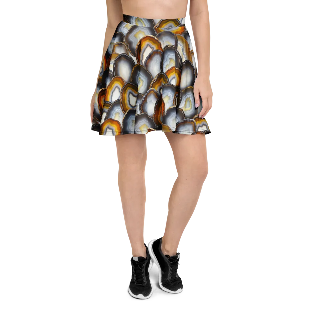 Agate Alchemy on Skater Skirt — Front