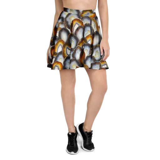 Agate Alchemy on a Skater Skirt
