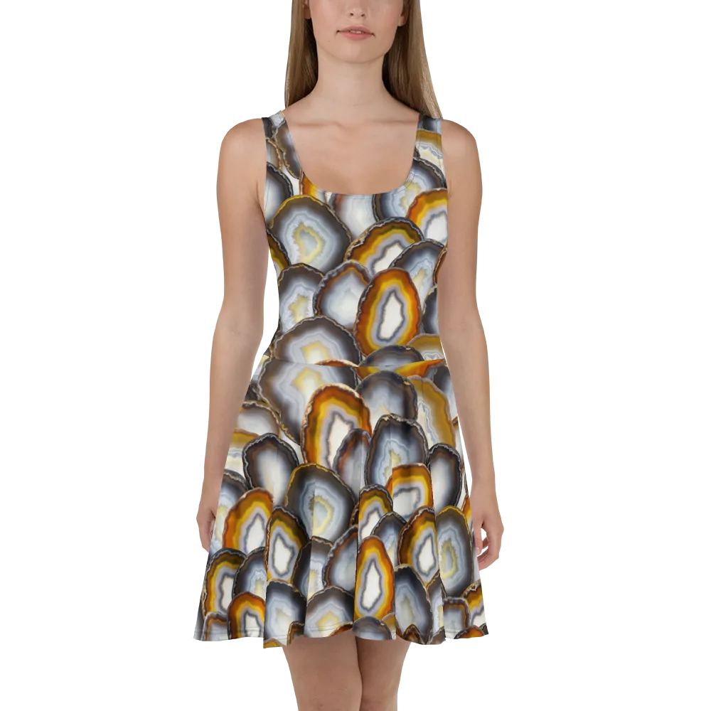 Agate Alchemy on Skater Dress — Front