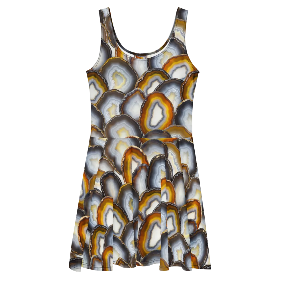 Agate Alchemy on Skater Dress — Front