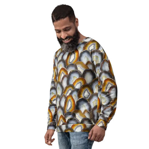 Agate Alchemy on a Sweatshirt