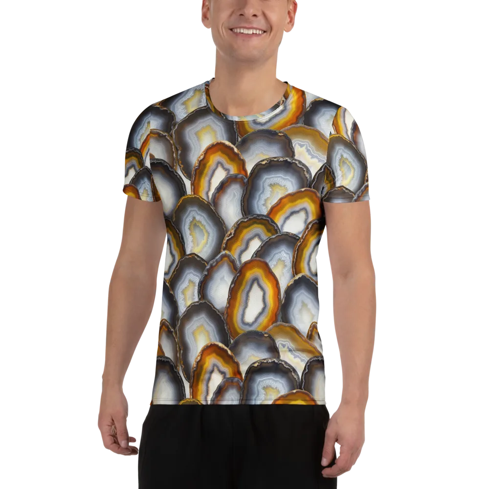 Agate Alchemy on Men's Athletic T-Shirt — Front