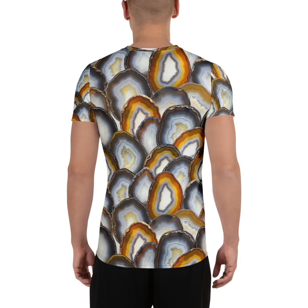 Agate Alchemy on Men's Athletic T-Shirt — Back