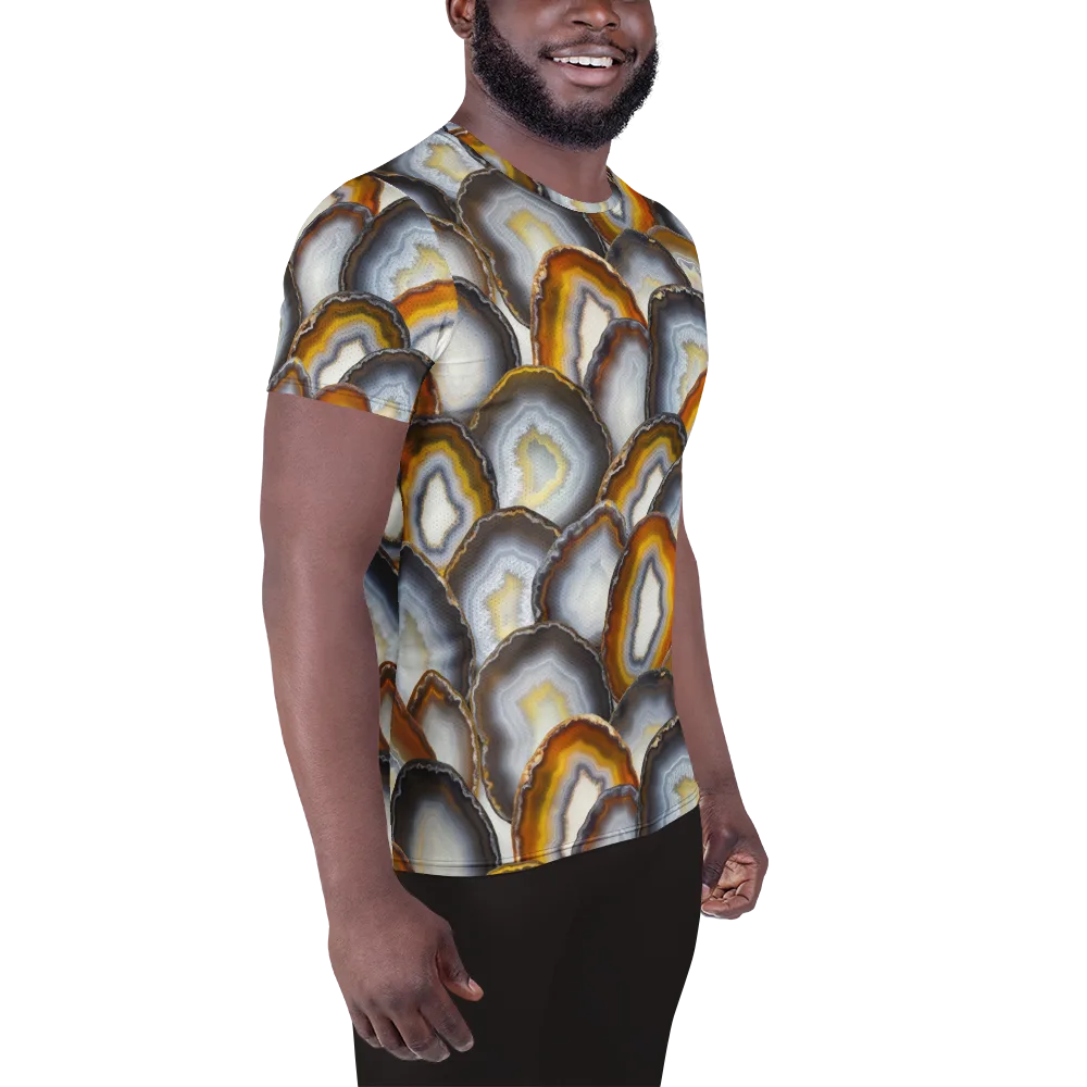 Agate Alchemy on Men's Athletic T-Shirt — Right