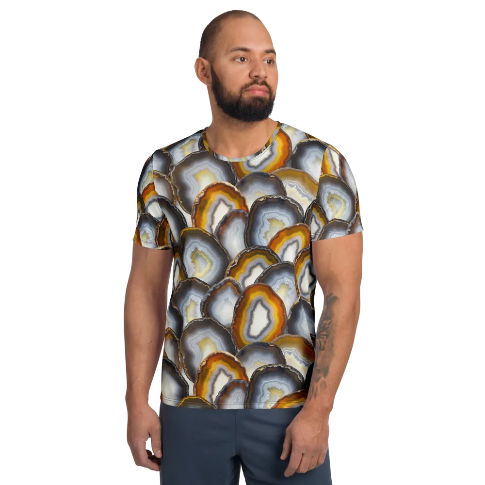 Agate Alchemy on Men's Athletic T-Shirt — Front