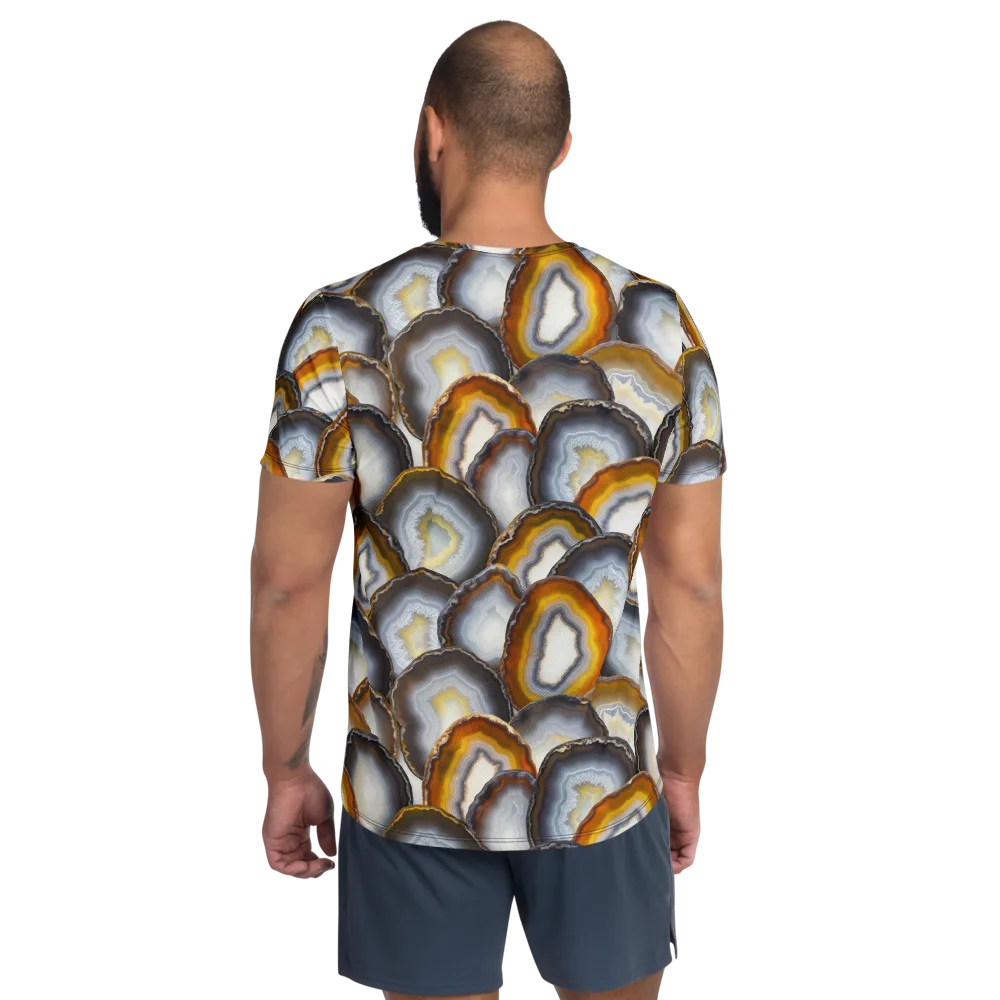 Agate Alchemy on Men's Athletic T-Shirt — Back