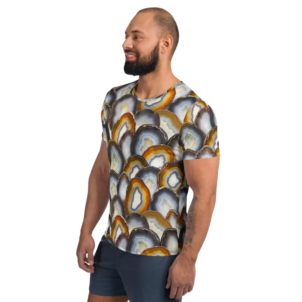 Agate Alchemy on Men's Athletic T-Shirt — Left