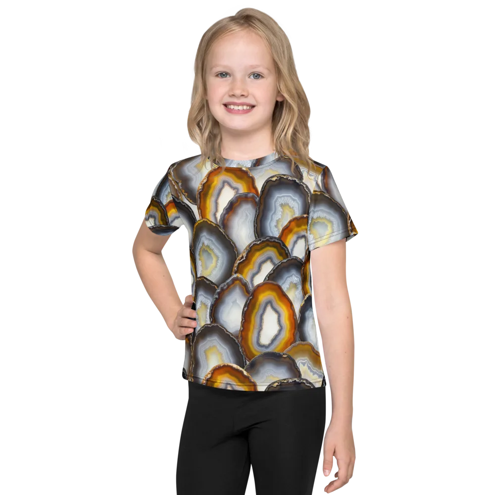 Agate Alchemy on Kids Crew Neck T-Shirt — Front