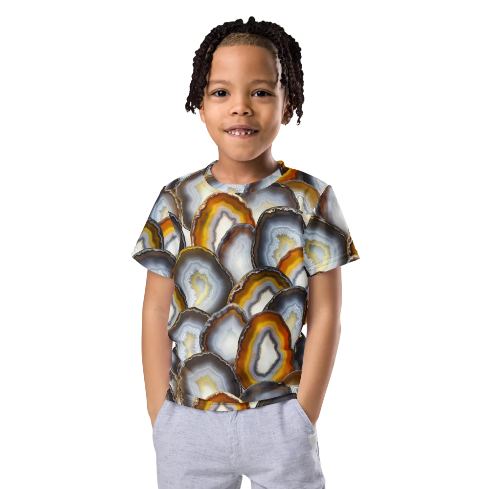 Agate Alchemy on Kids Crew Neck T-Shirt — Front