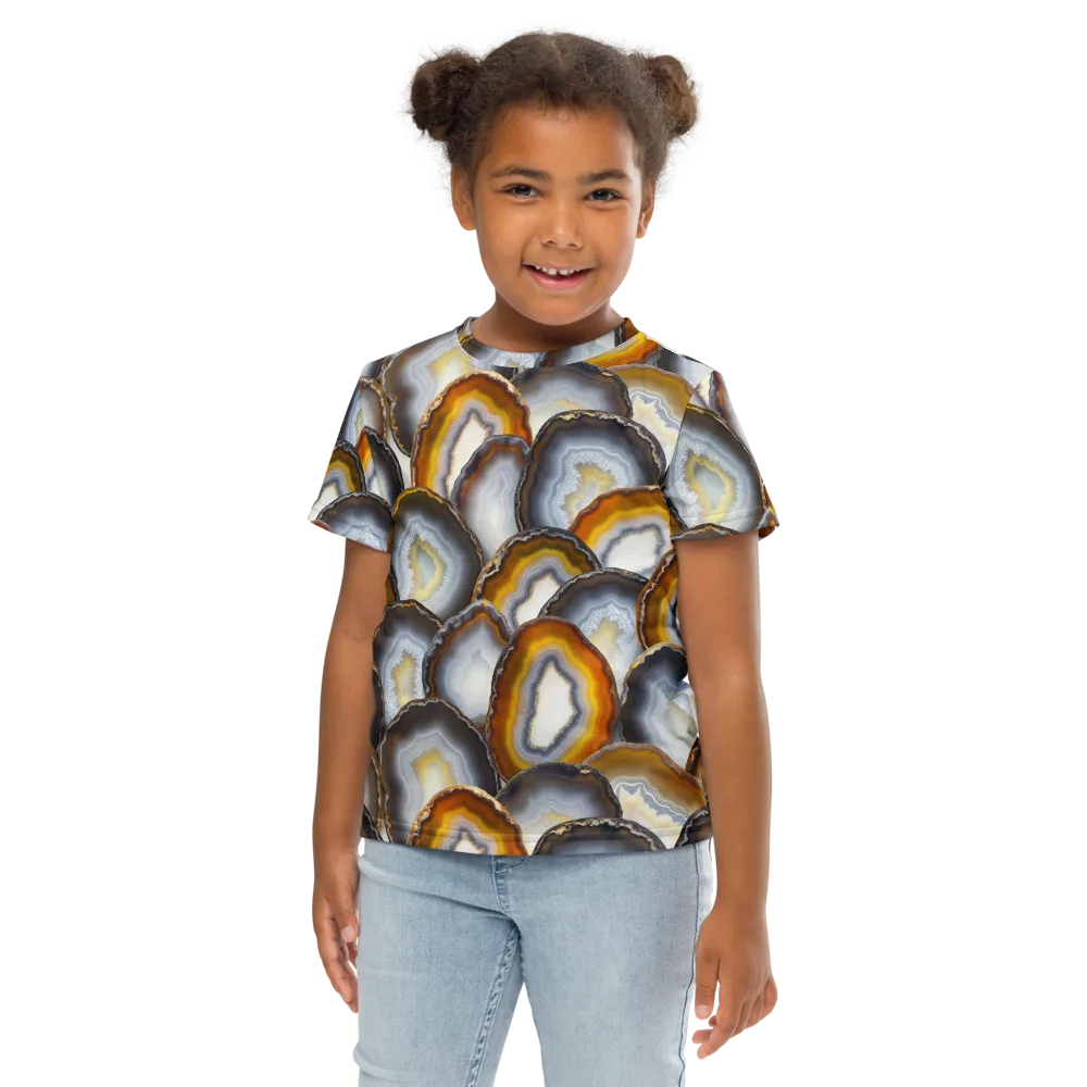 Agate Alchemy on Kids Crew Neck T-Shirt — Front