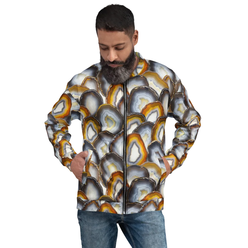 Agate Alchemy on Bomber Jacket — Front