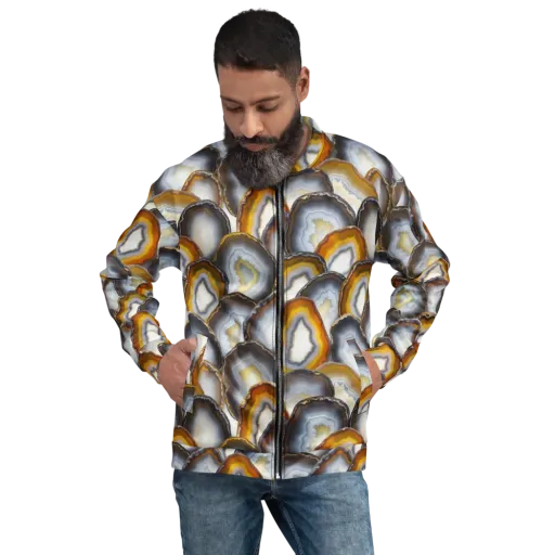 Agate Alchemy on a Bomber Jacket
