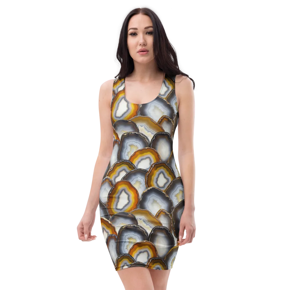 Agate Alchemy on Bodycon Dress — Front