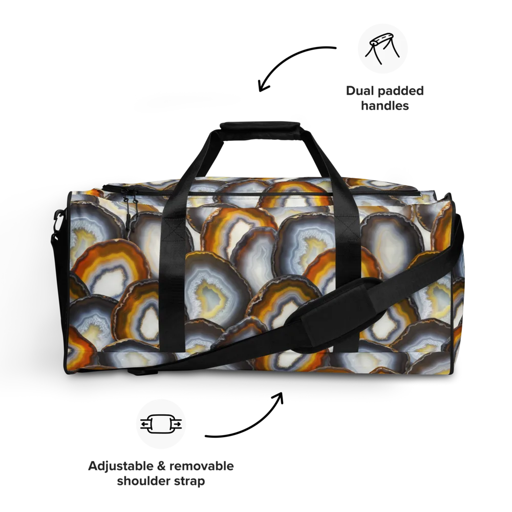 Agate Alchemy on Duffle Bag — Front