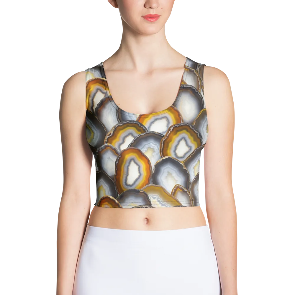 Agate Alchemy on Crop Top — Front