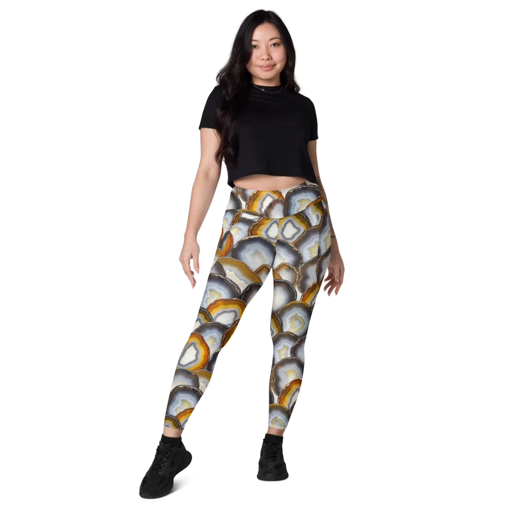 Agate Alchemy on Leggings with Pockets — Front