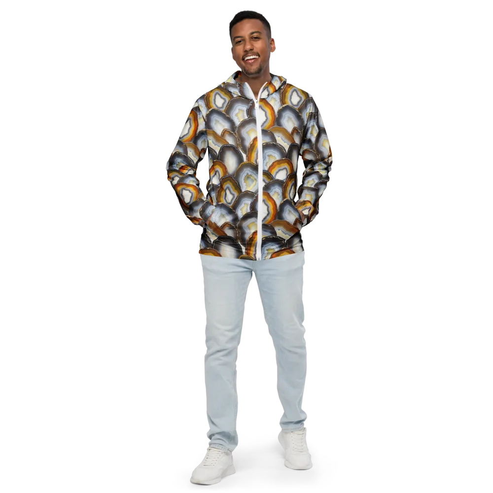 Agate Alchemy on Men's Windbreaker — Front
