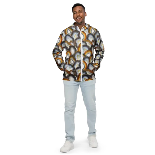 Agate Alchemy on a Men's Windbreaker