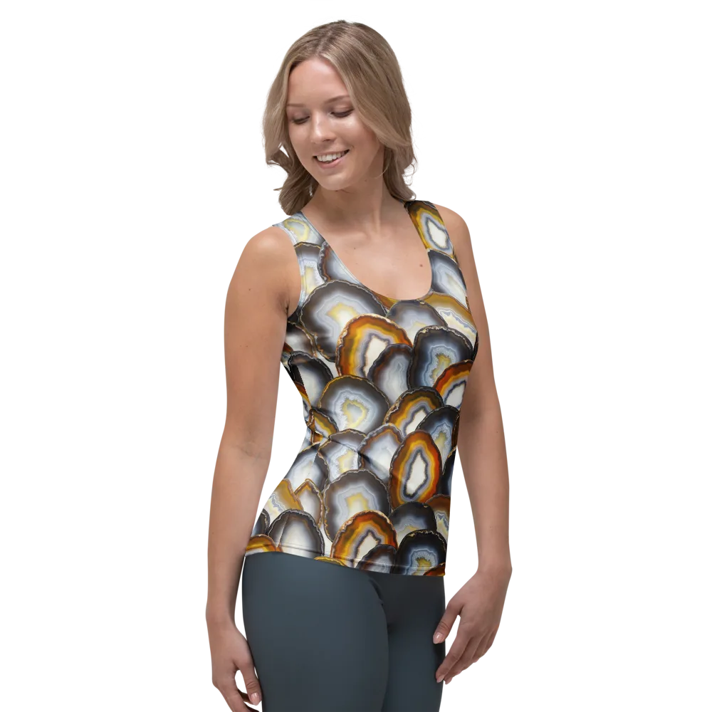 Agate Alchemy on Women's Tank Top — Right Front