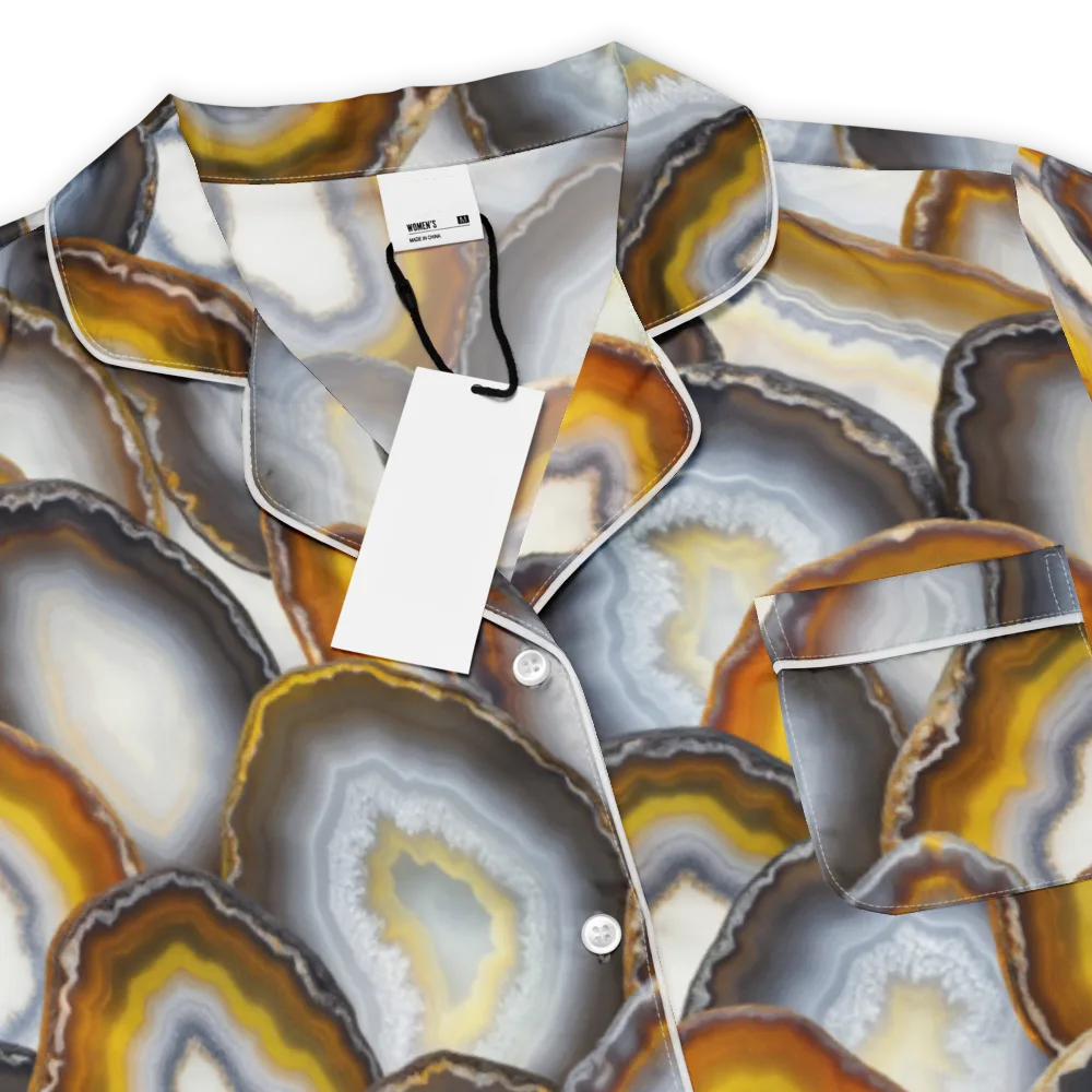 Agate Alchemy on Women's Short Sleeve Pajama Top — Product details