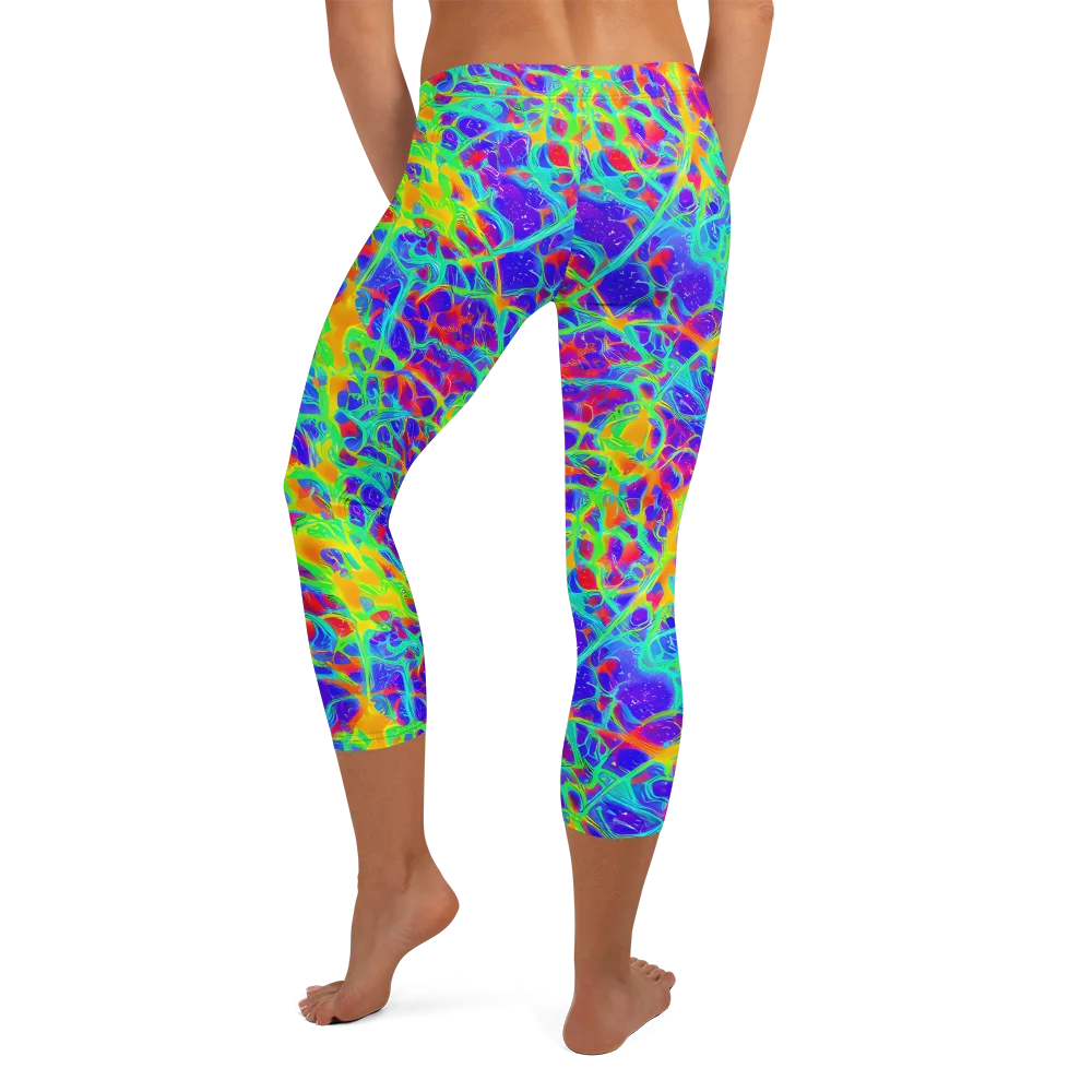 Radiant Mutation on Capri Leggings — Back
