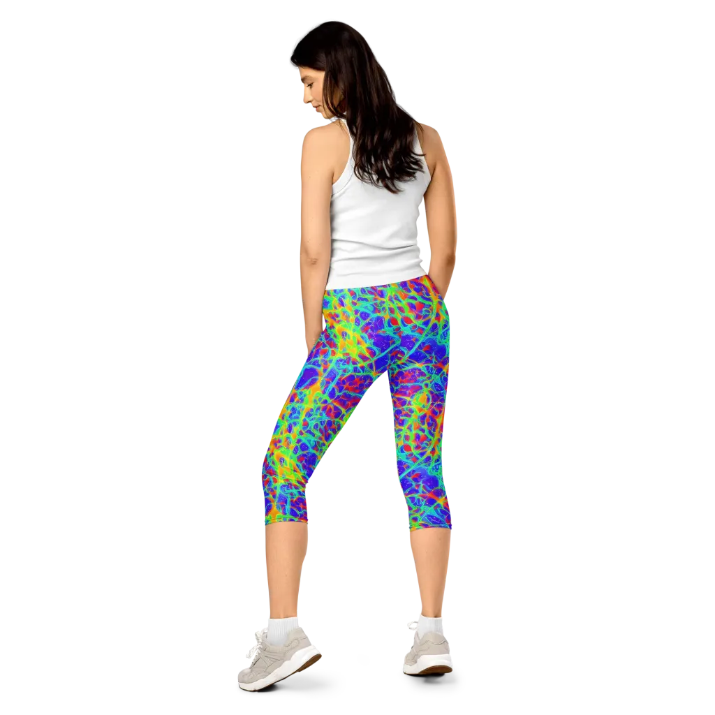 Radiant Mutation on Capri Leggings — Back