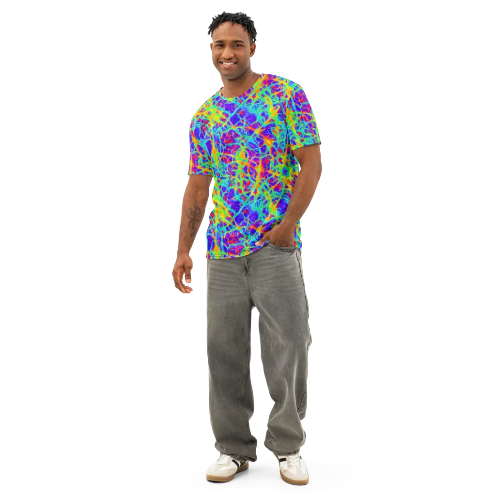 Radiant Mutation on Men's Cotton Crew Neck T-Shirt — Front