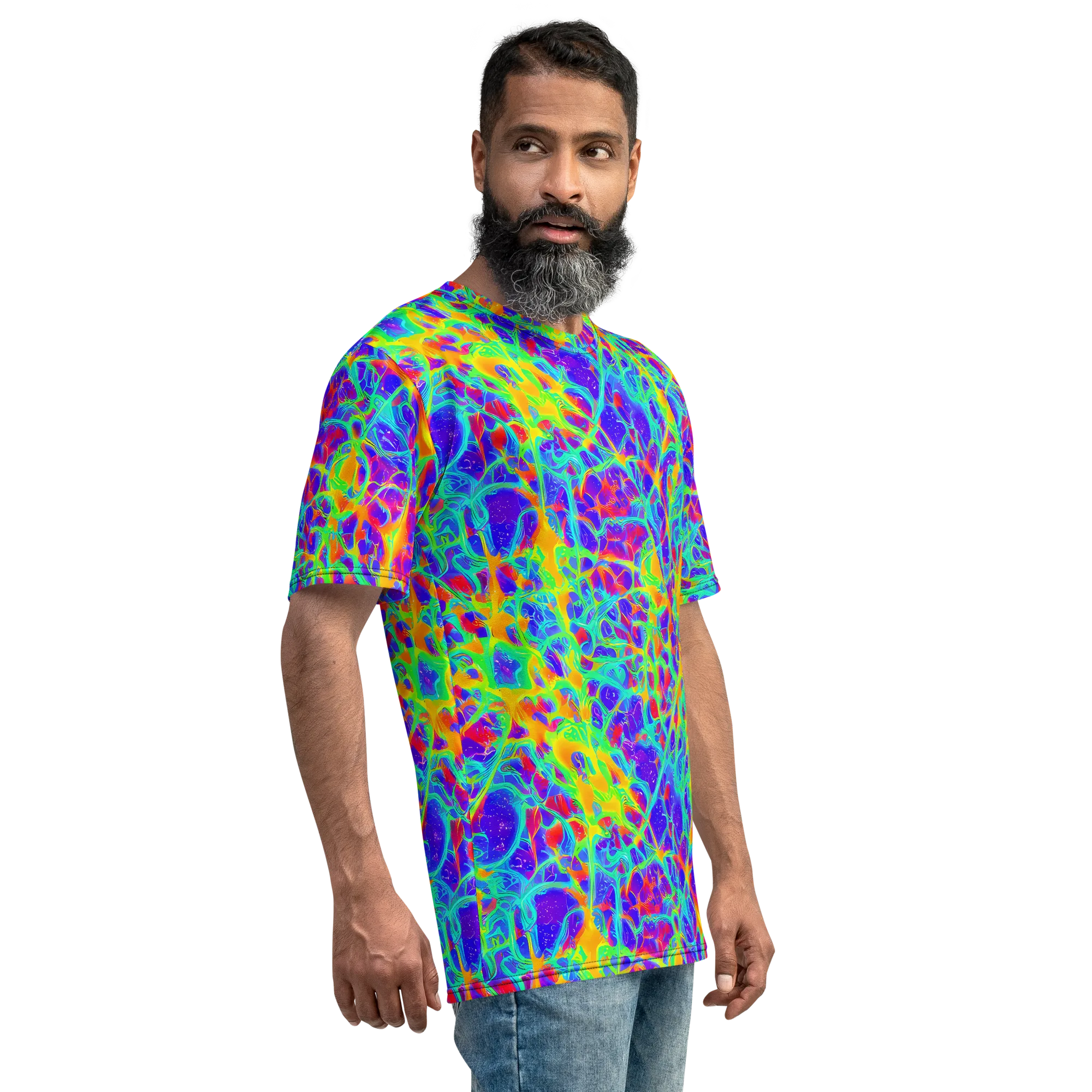Radiant Mutation on Men's Crew Neck T-Shirt — Right