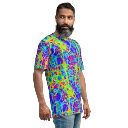 Radiant Mutation on a Men's Crew Neck T-Shirt