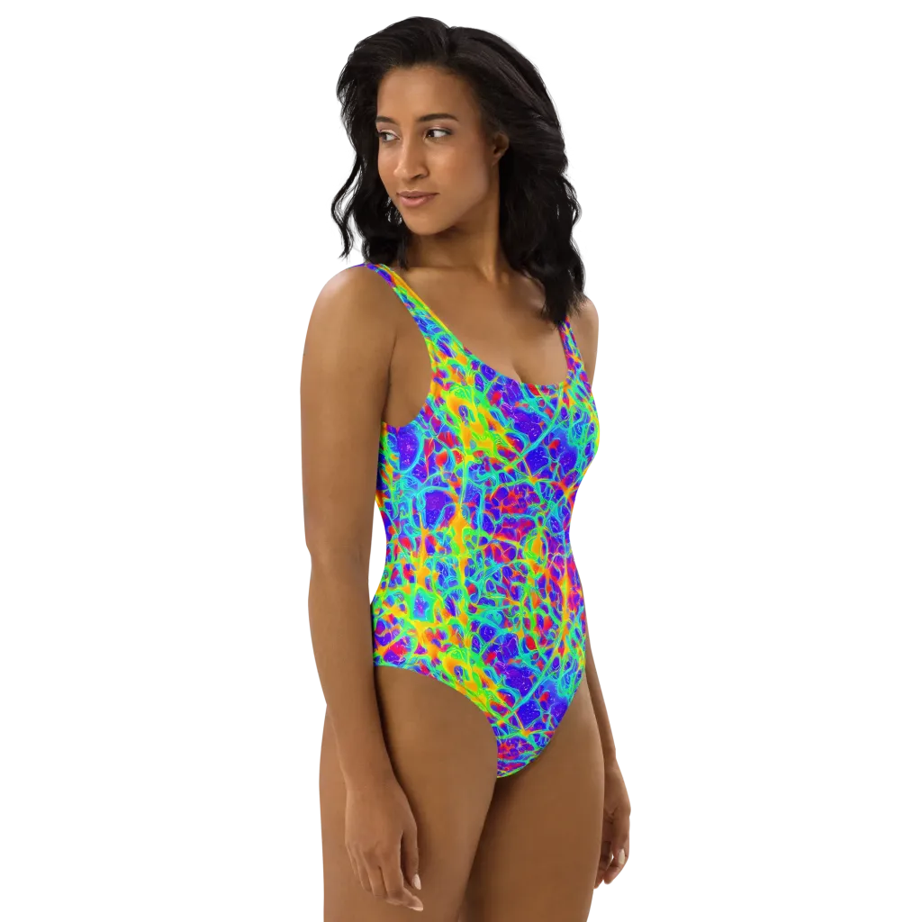 Radiant Mutation on One-Piece Swimsuit — Right
