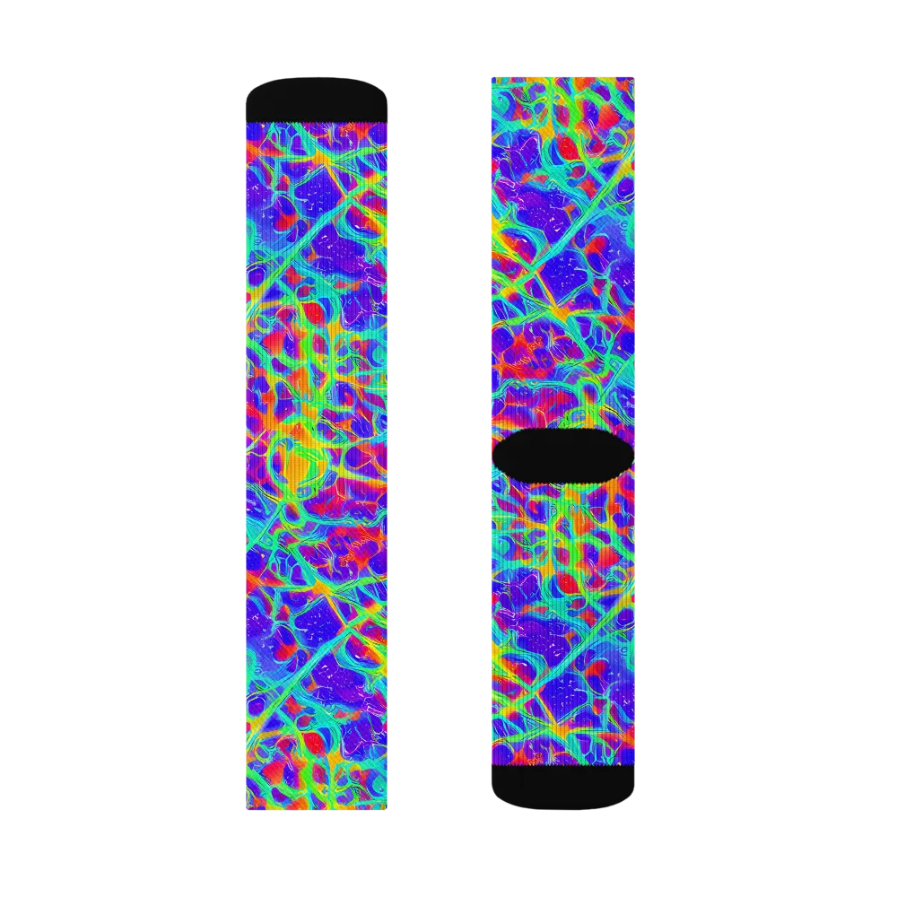 Radiant Mutation on Socks — Left Sock