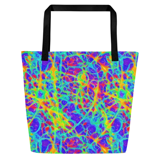 Radiant Mutation on a Large Tote Bag W/ Pocket