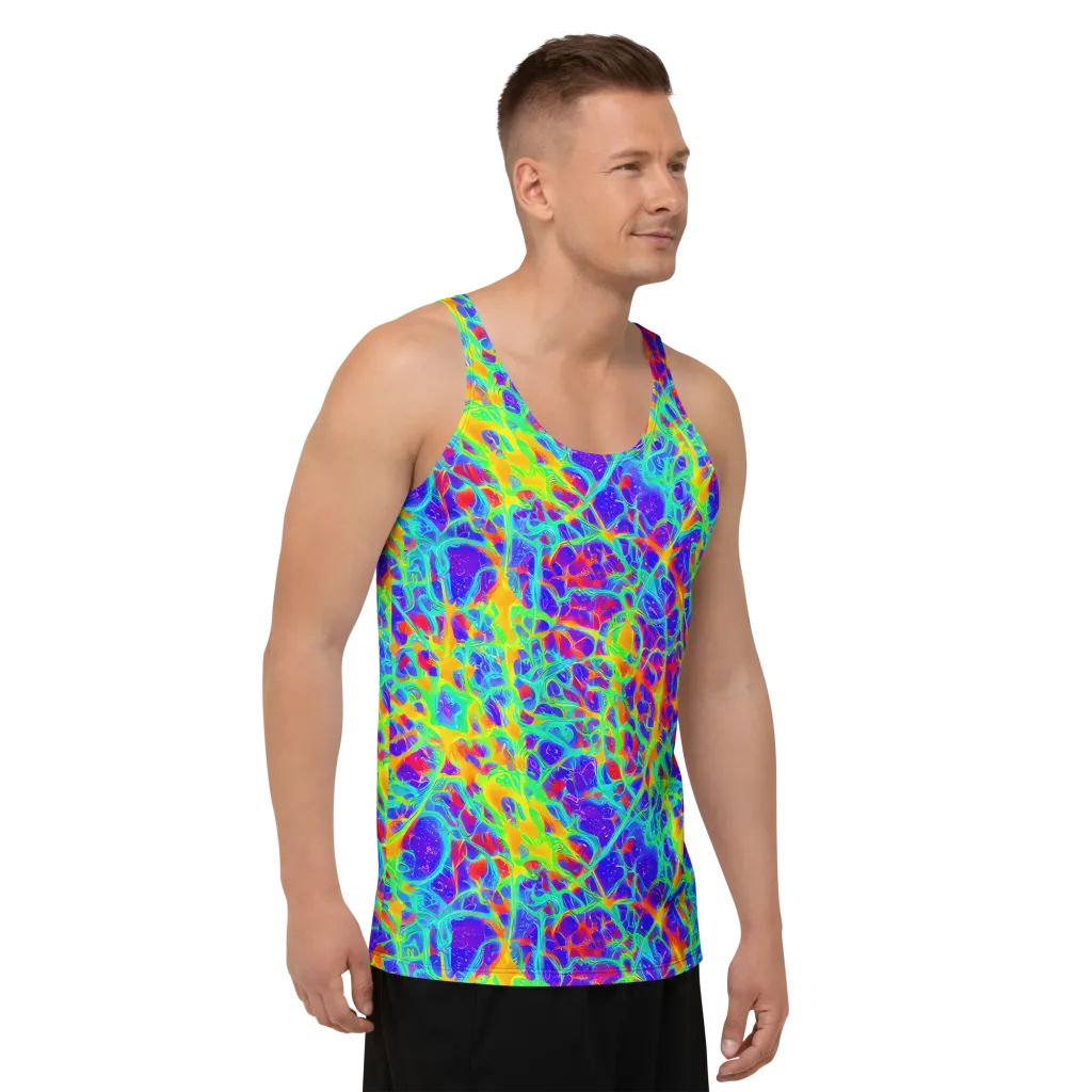 Radiant Mutation on Men's Tank Top — Right Front