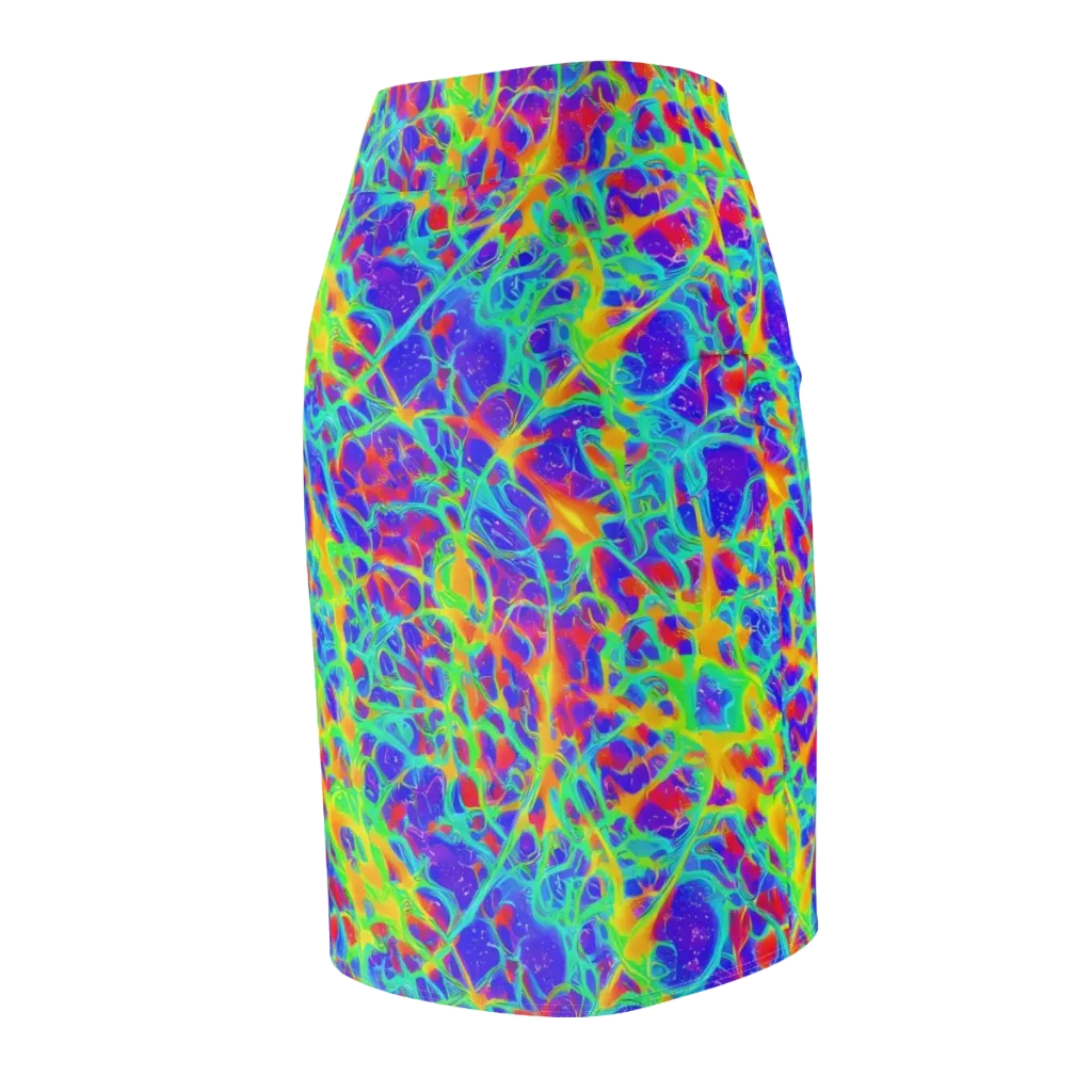 Radiant Mutation on Pencil Skirt — Back Side