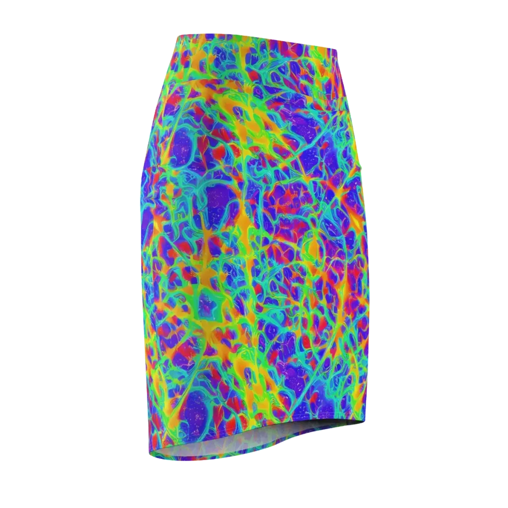 Radiant Mutation on Pencil Skirt — Front Side