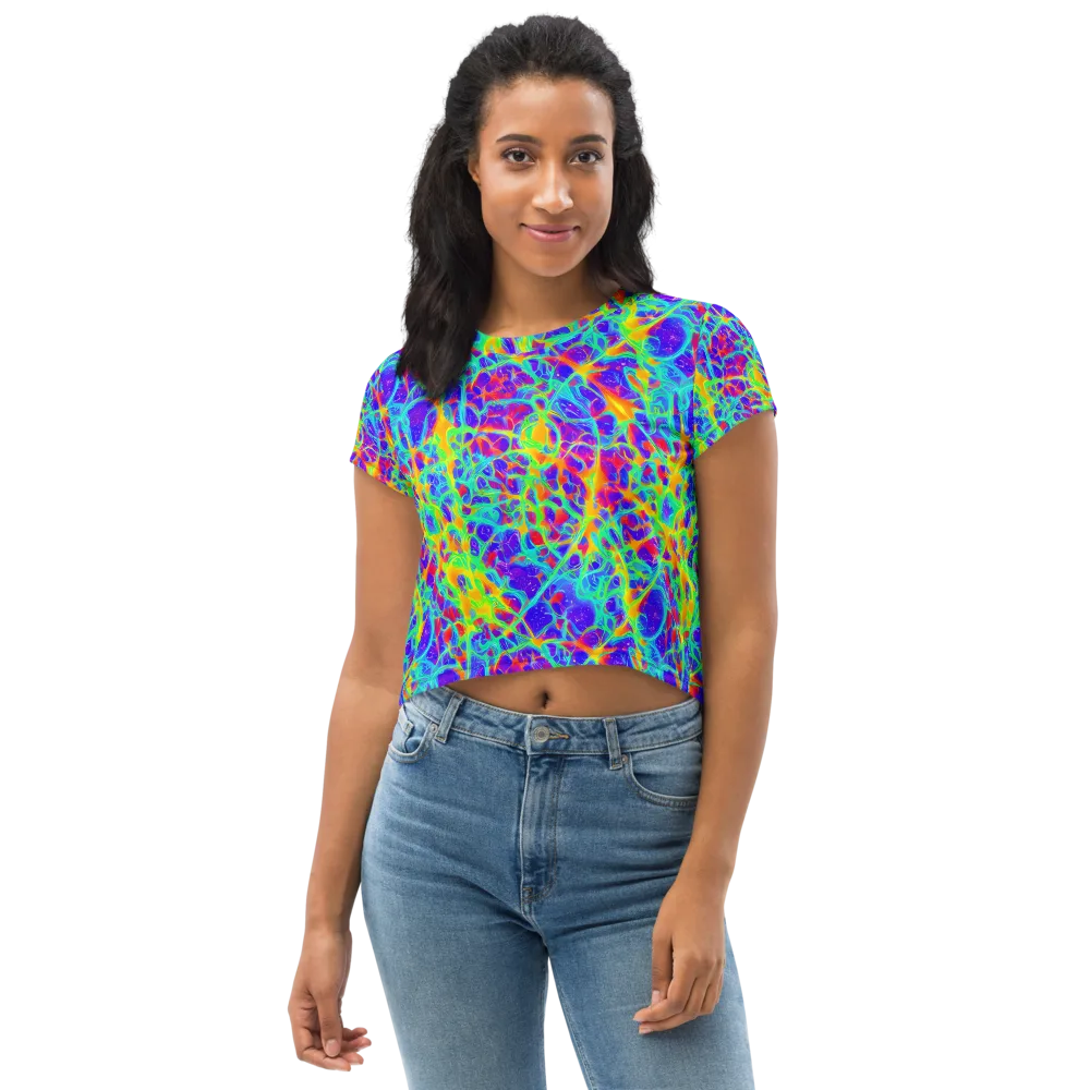 Radiant Mutation on Crop Tee — Front