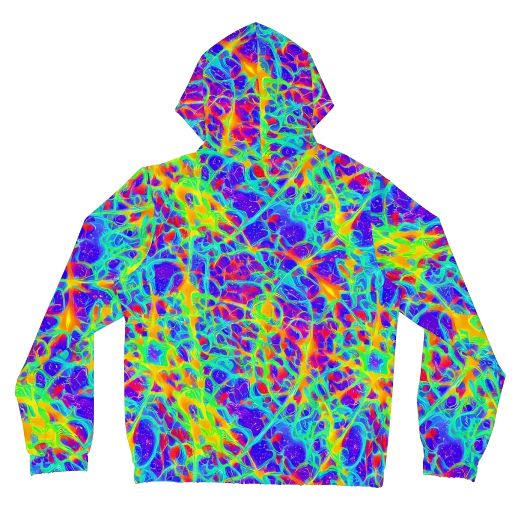 Radiant Mutation on Women's Full-Zip Hoodie — Back