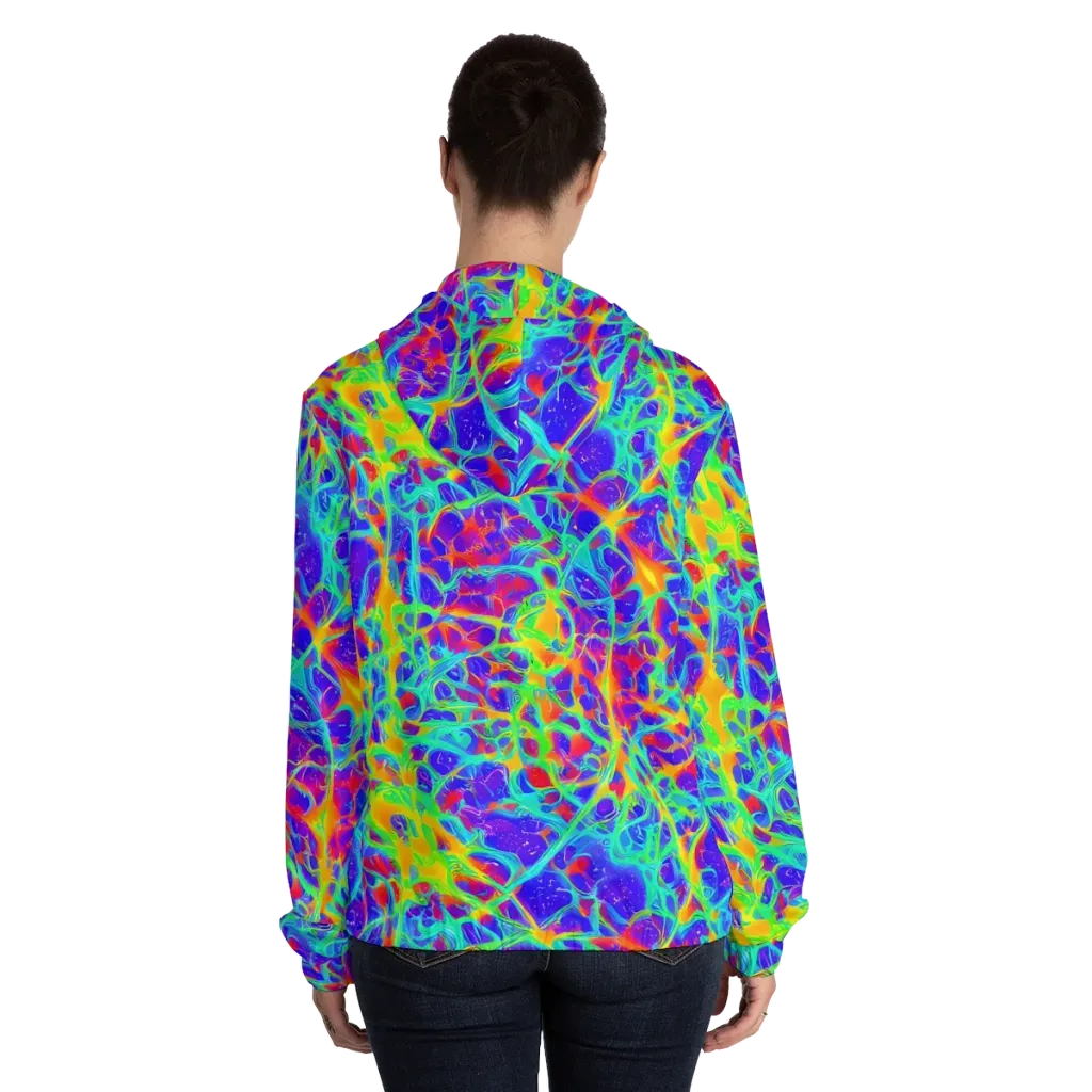 Radiant Mutation on Women's Full-Zip Hoodie — Back On Person