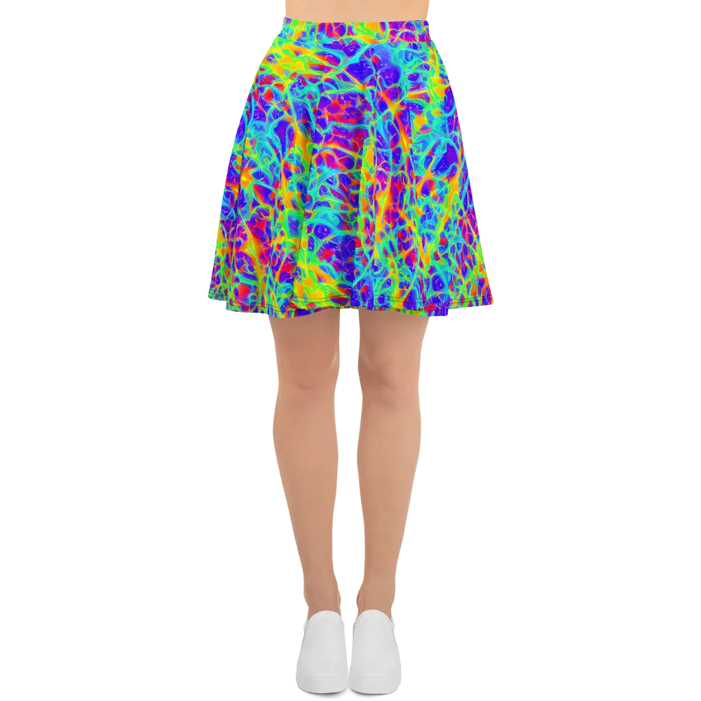 Radiant Mutation on Skater Skirt — Front