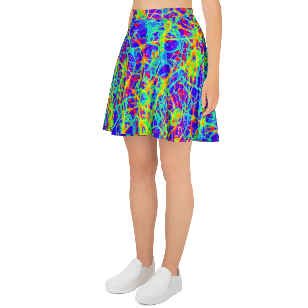 Radiant Mutation on Skater Skirt — Left